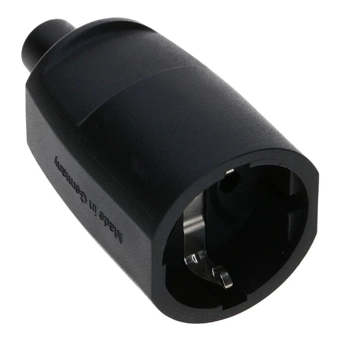 Kaiser Contrastekker met Randaarde PVC Zwart