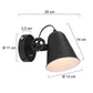 Anne Light & home Wandlamp Dolphin Zwart