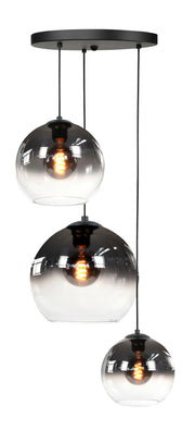 Highlight Fantasy Globe 3-Lichts Ronde Hanglamp met Semi Smoke glazen