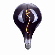 Filament LED Retro Gedeukte Vormen BT165 LED 6watt Smoke Dimbaar E27