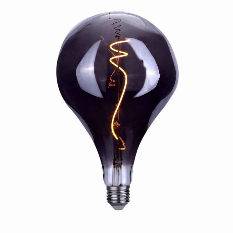 Filament LED Retro Gedeukte Vormen BT165 LED 6watt Smoke Dimbaar E27