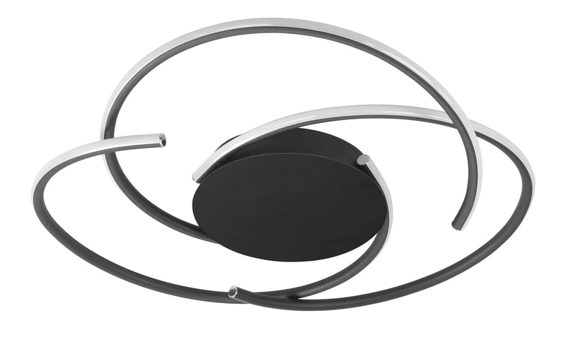 Circles Plafondlamp Zwart 2700K