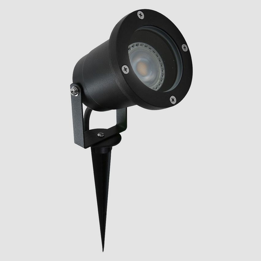 Steinhauer Nova 1502ZW Buitenlamp spot +grondpen Zwart