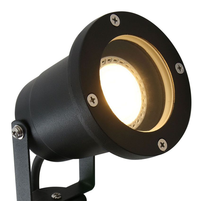 Steinhauer Nova 1502ZW Buitenlamp spot +grondpen Zwart