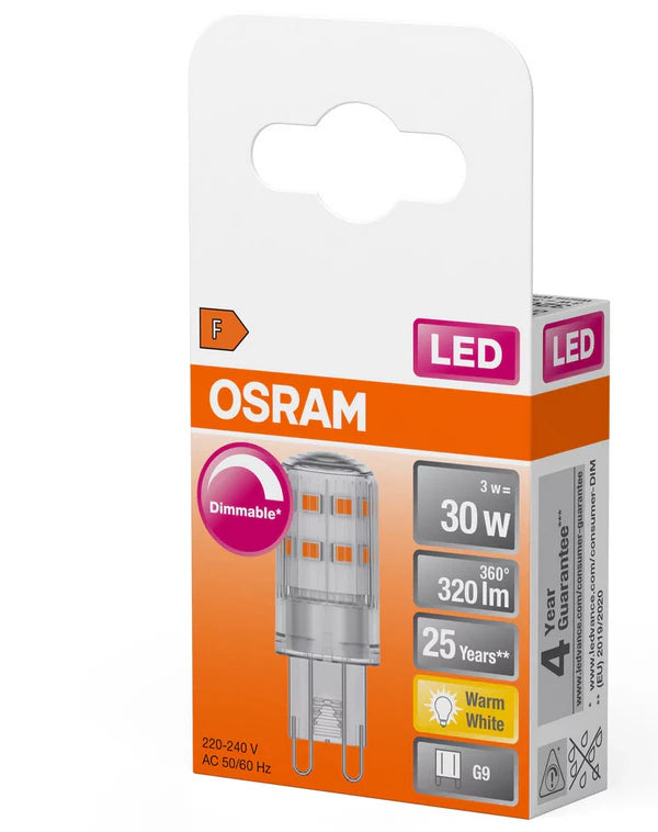 OSRAM LEDPIN30DIM 230V 3,0W 827 G9