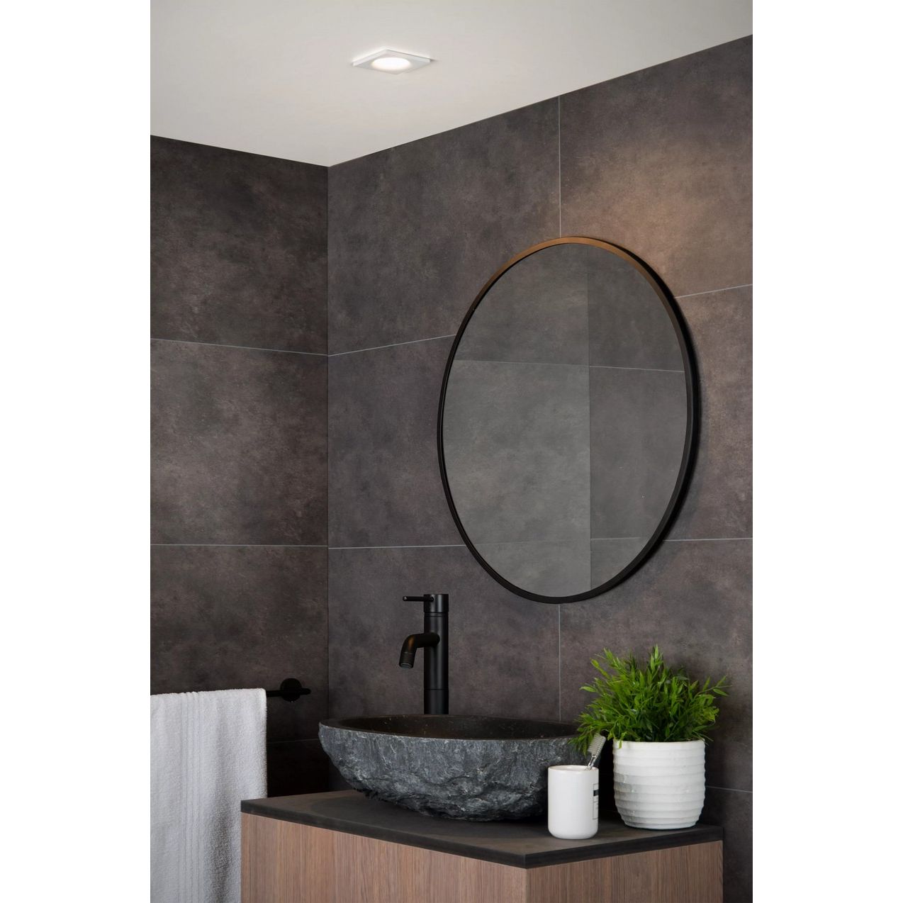 Lucide Ziva Inbouws. Vierkant Ip44 09924/01/31 Wit - De Smid Verlichting