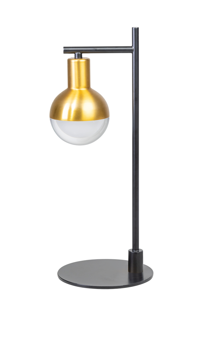 ETH Drop 1-Lichts Tafellamp Hoog zwart/mat messing