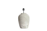 Lamp base Ø28,5x49 cm MINORA ceramics texture grey