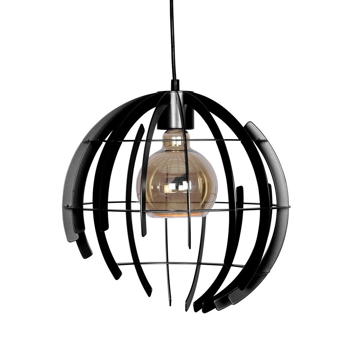 ZTaHL Hanglamp Terra Ø35cm 2402-9005 Zwart Ral structuur 9005 - De Smid Verlichting