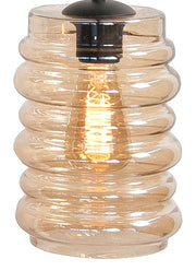 Fantasy Losse geribbeld glas Amber