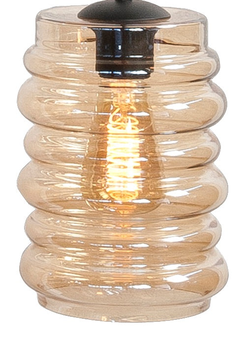 Fantasy Losse geribbeld glas Amber