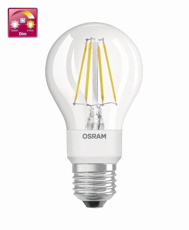 Osram LED Lamp Standaard A60 E27 Warm Glow Dimbaar 60watt