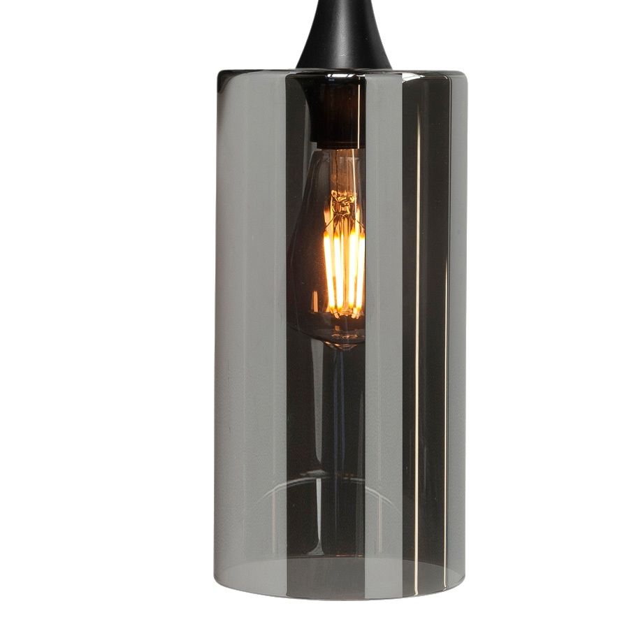 Losse lange koker Glas Diverso Smoke - De Smid Verlichting