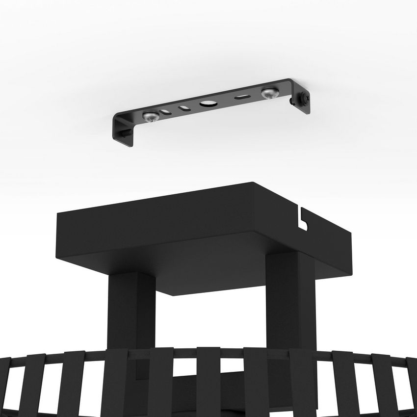 Bogota Plafondlamp Zwart Ø38cm