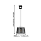 Bogota Hanglamp Zwart Ø38cm