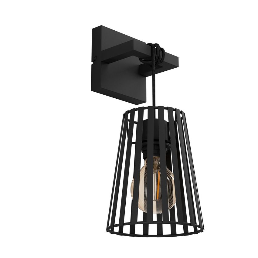 Bogota Wandlamp Zwart hoogte 39cm