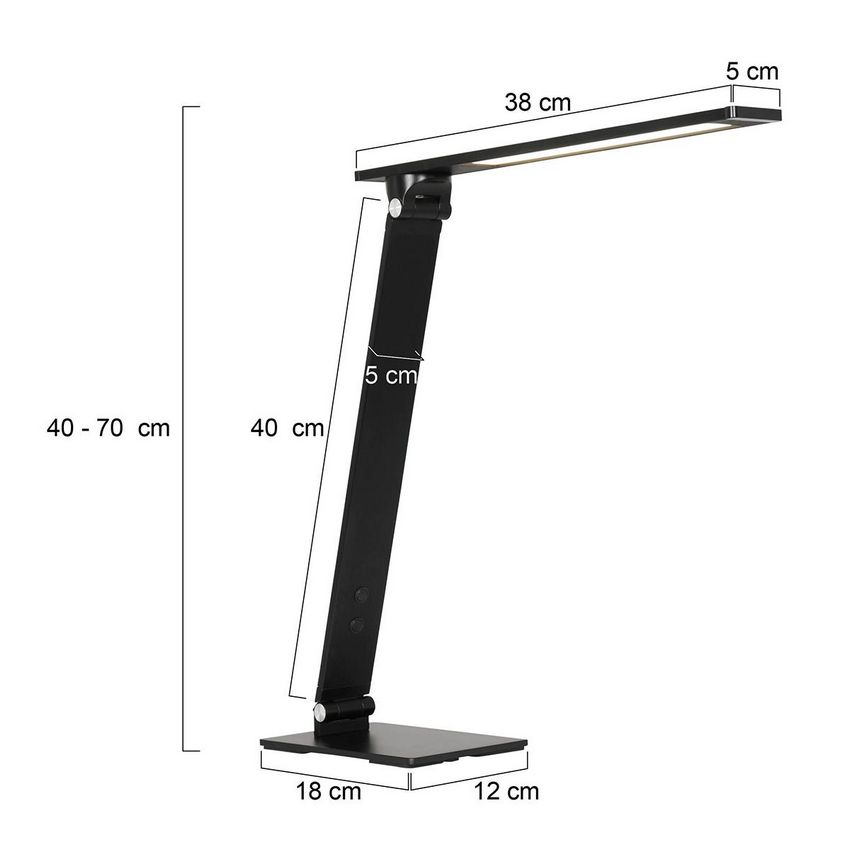 Serenade LED Tafel/bureaulamp Zwart 2684ZW