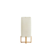 Table lamp 16,5x16,5x39 cm WYN wood prnt natural+linen cream