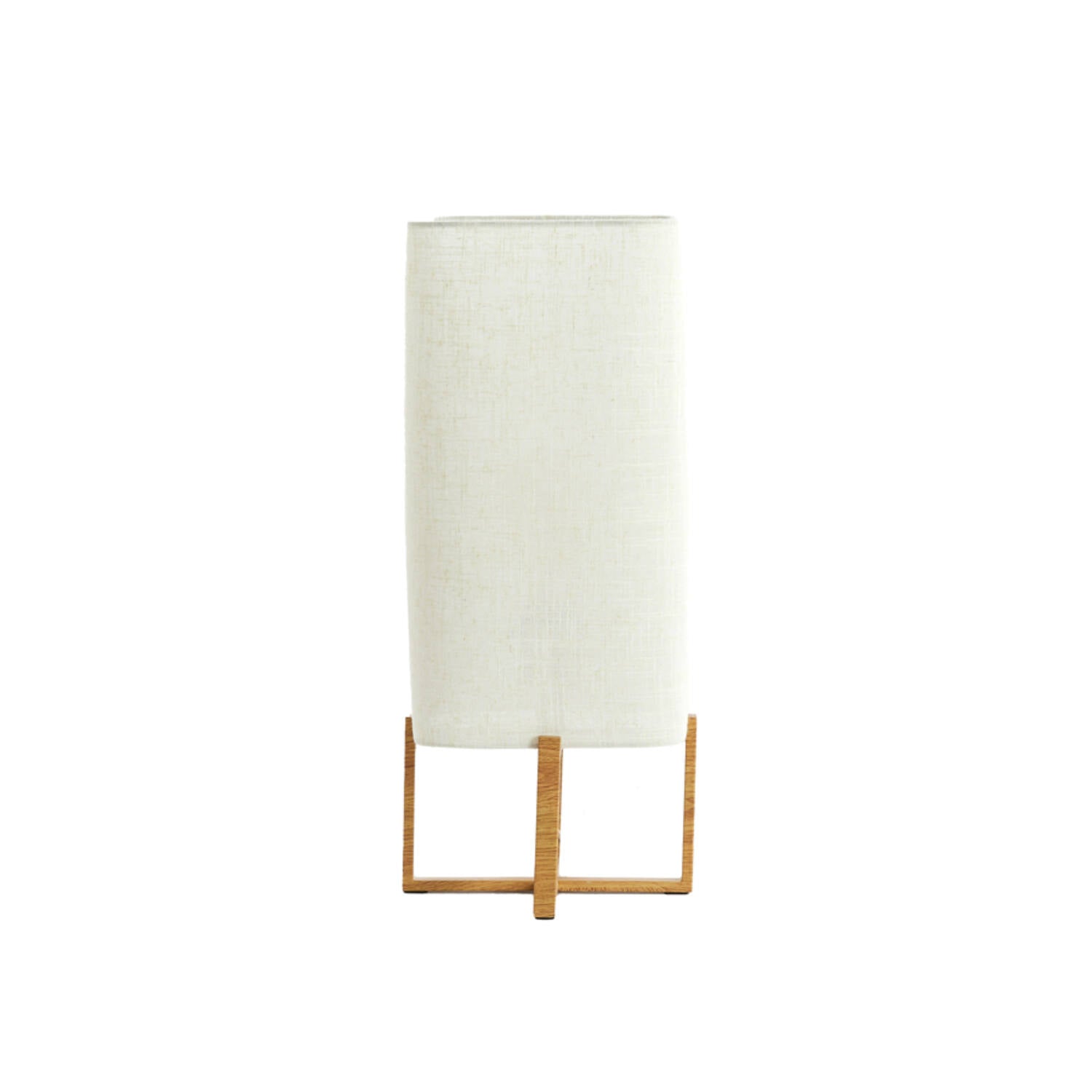 Table lamp 21,5x21,5x50,5 cm WYN wood prnt natur+linen cream
