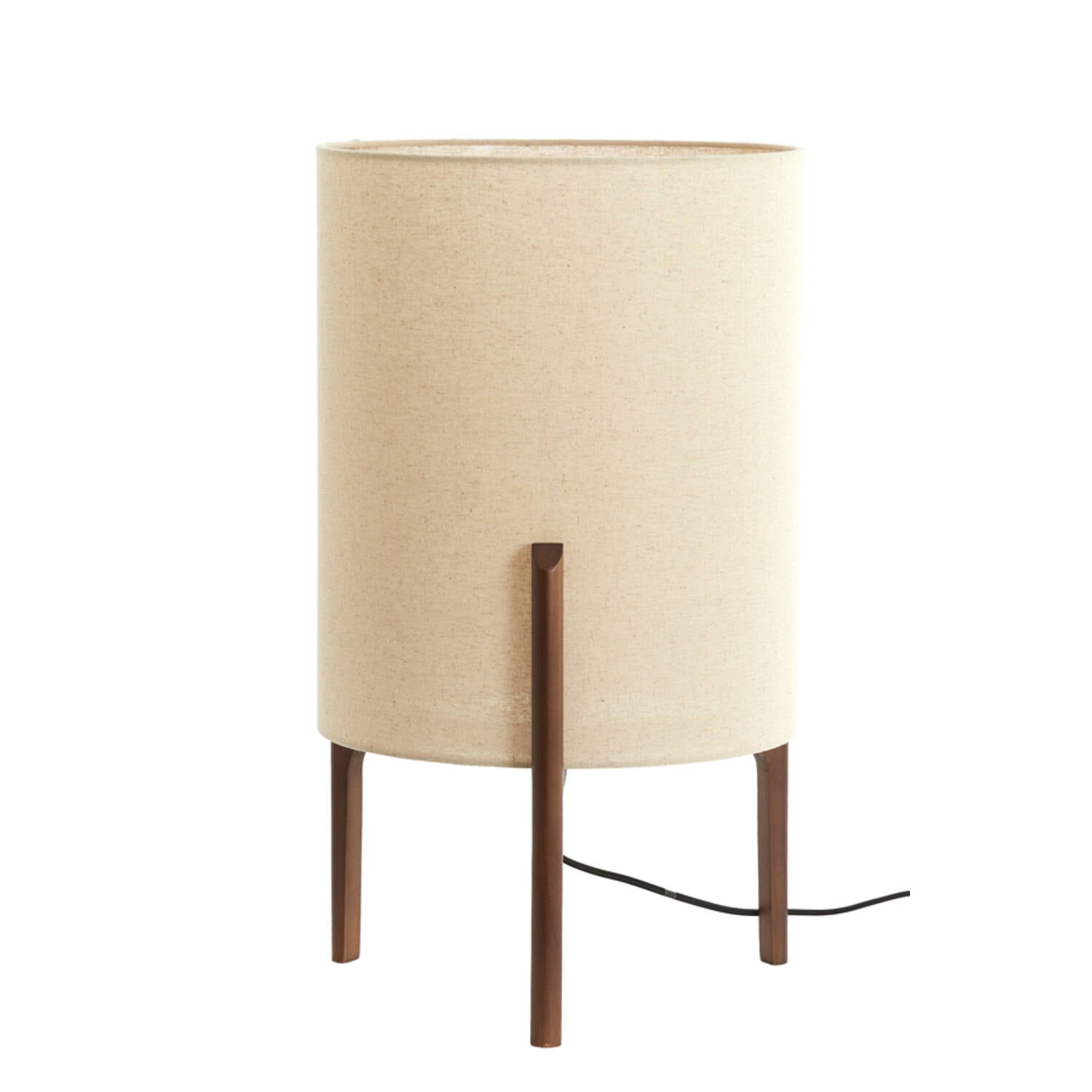 Table lamp Ø35x58 cm LITTO dark brown+linen natural