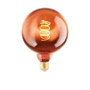 EGLO led filament G125 lamp koper spiraal E27 4W