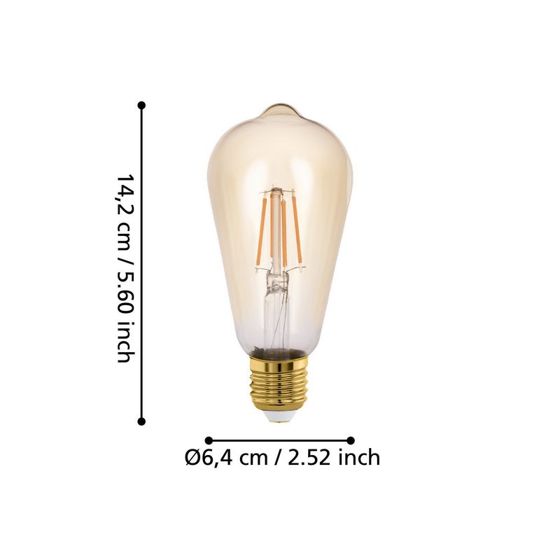Eglo Lichtbron Connect Zigbee St64 Amber 5,5W 2200K