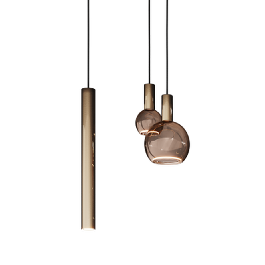 Ztahl Riva 7L-Hanglamp excl. Lichtbronnen 4300-Platinum - De Smid Verlichting