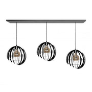 Ztahl Terra 3L-Hanglamp Balk 2405-9005 Zwart