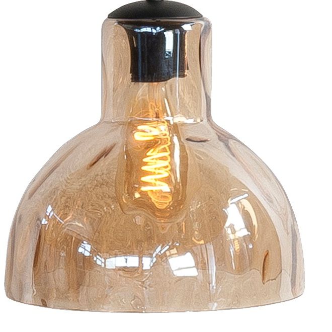 Fantasy Glas model Clock Ø16cm Amber - De Smid Verlichting