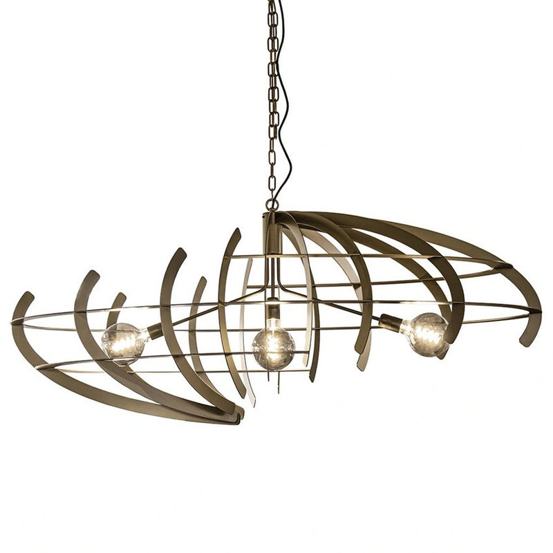 Ztahl Terra Hanglamp Ovaal 150x60cm 2408-O-Messing