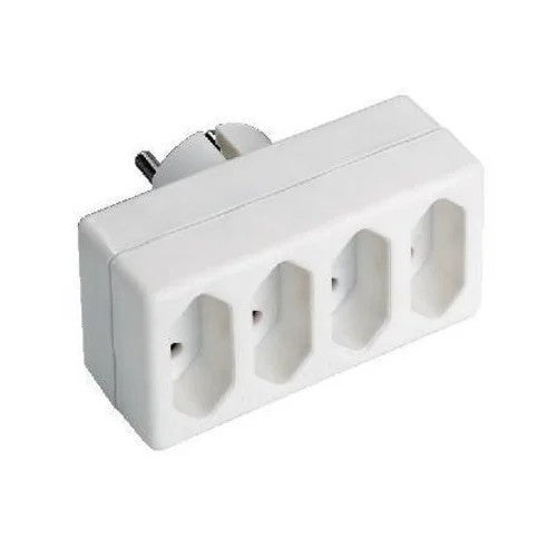 Verloopstekker 4xEuro 2.5A  Wit