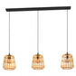 Stars of Light Montezuelo 3-Lichts Hanglamp Hout/Zwart Op=Op De laatste Showroom model NU
