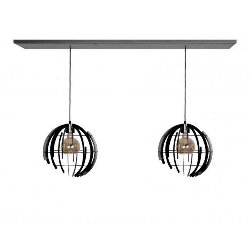 Ztahl Terra 2-Lichts Hanglamp 2404-O-Messing (oud Messing (Brons)