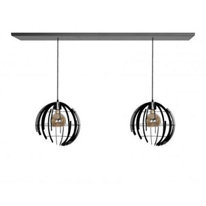 Ztahl Terra 2-Lichts Hanglamp 2404-O-Messing (oud Messing (Brons)