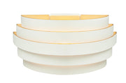 Scudo 25 cm Wandlamp W3641.00 Wit-Goud