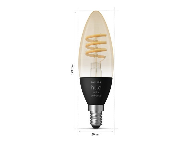 Philips HueWA 4.6W Fil Candle E14 1P EU 929003145201
