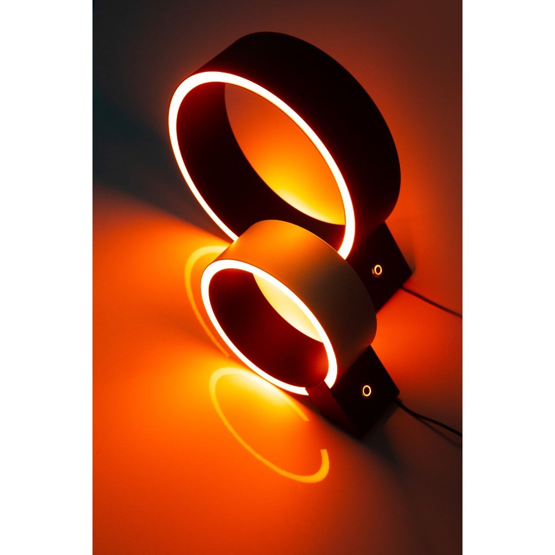 Eth The Q tafellamp led zwart 12w dimbaar Ø20cm - De Smid Verlichting