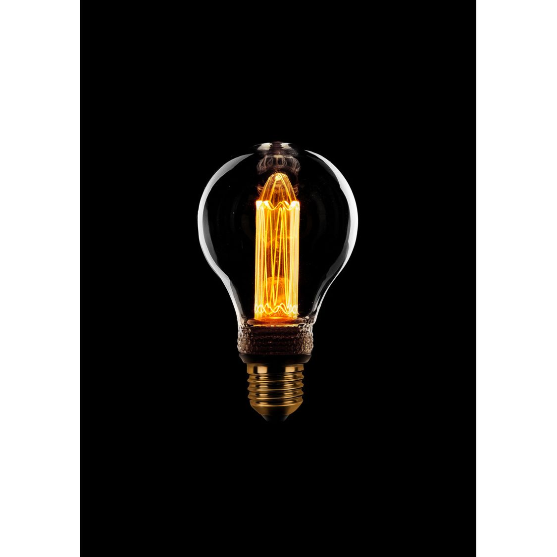 Standaard lamp "Kooldraad lamp "A60 5watt 200Lumen dimbaar E27 Flame/Goud - De Smid Verlichting