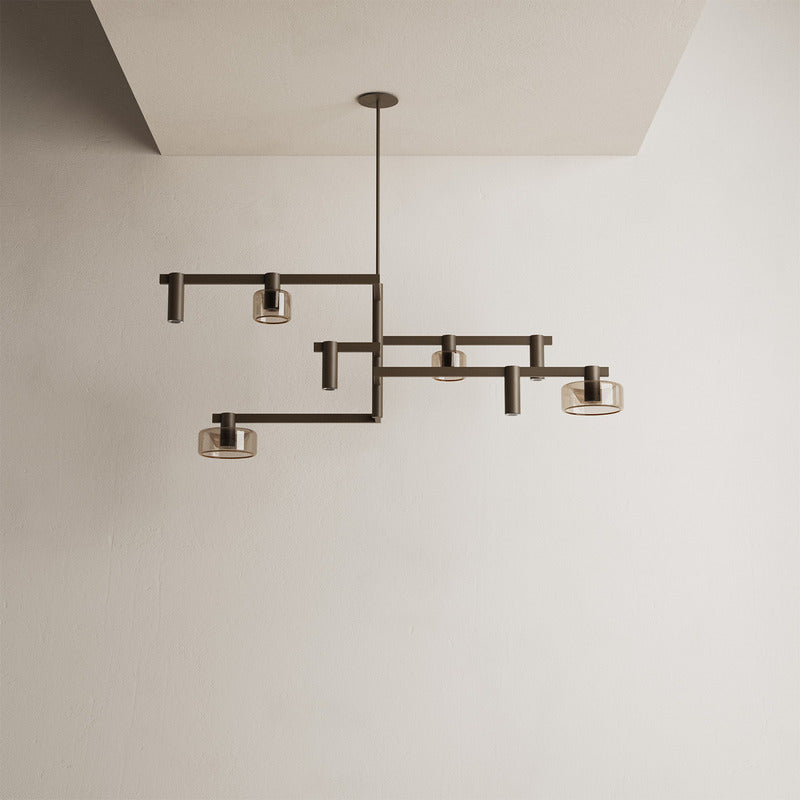 Ztahl Palau 8-Lichts Hanglamp 2100-Platinum