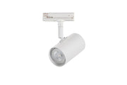 Track Fase Cilinder Spot Wit met rail adapter excl. lichtbron