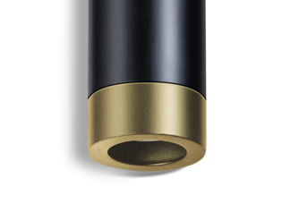 Miller 1-Lichts Hanglamp Zwart/Goud
