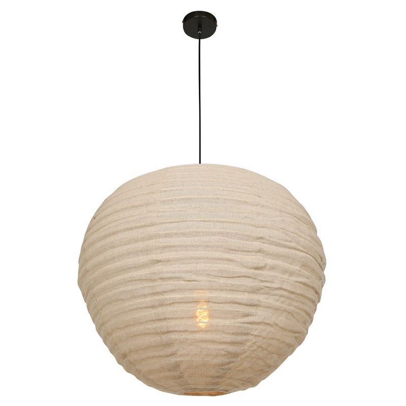 Hanglamp Bangalore 2136B - bamboe linnen kap