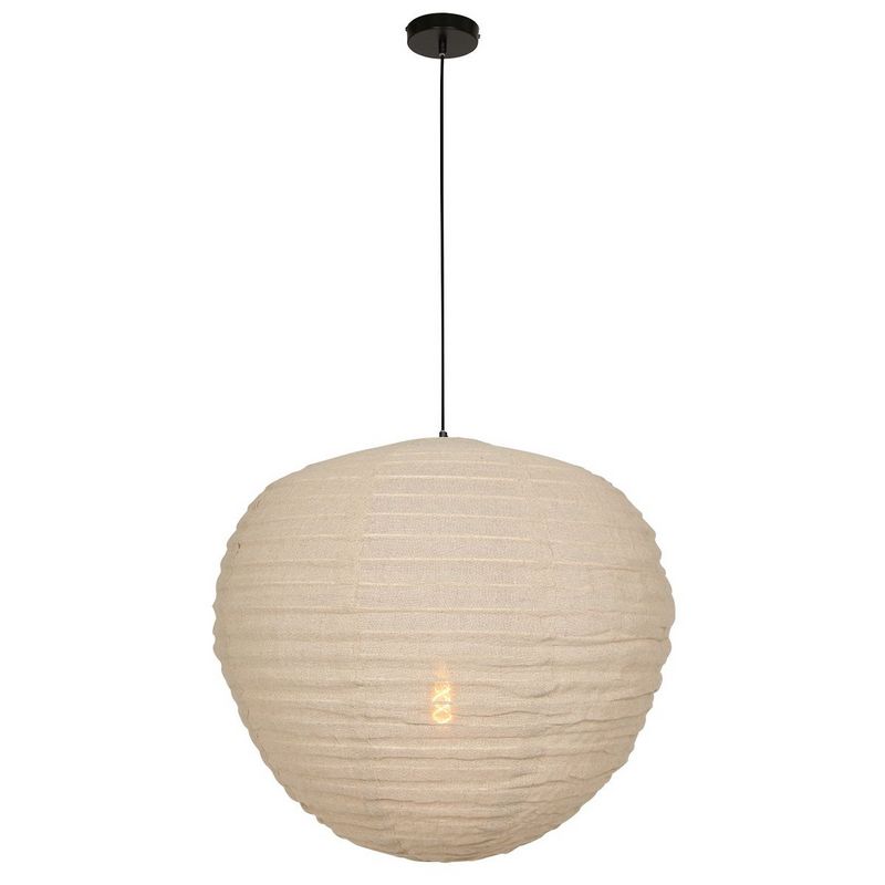 Hanglamp Bangalore 2136B - bamboe linnen kap