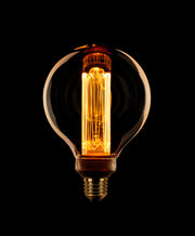 Eth Globe Bol "kooldraad" 95mm 5w/2,5w/1watt Stepdimming 200 Lumen E27 Flame
