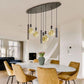 Ztahl Riva 8- Lichts Hanglamp Ovaal 4390-9005 Zwart Ral Structuur