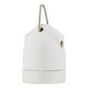 ETH Fitting/lmph E27 glad met haak porselein M10 aansluiting Wit  05-FK8834-31