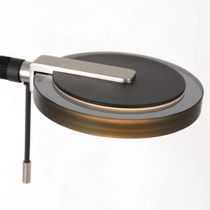 Steinhauer 2-Lichts Vloerlamp Turound 2989ZW Zwart/Smoke Glas