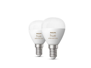 Philips Hue Kogellamp E14 WCA (White/Color/Ambiance)-2-Pack