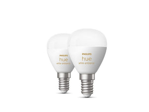 Philips Hue Kogellamp E14 WA (White/Ambiance) 2-Pack