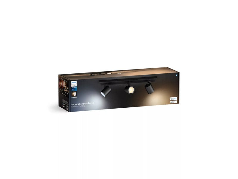 Philips Hue Runner 3-Lichts balkspot Zwart